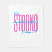 Fleece Blanket Bijbel vers Jozua 1:9 (Voorkant)