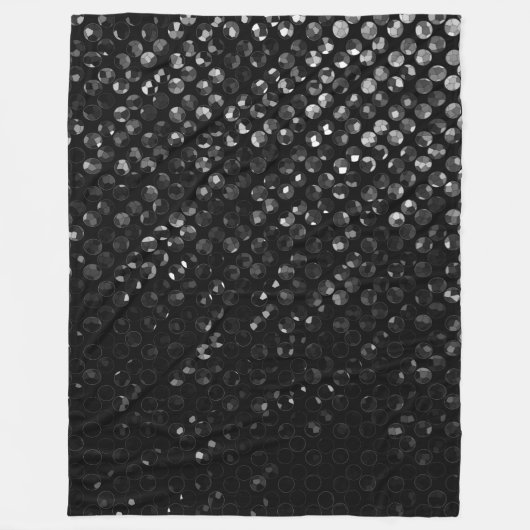 Fleece Blanket Black Crystal Bling Straat (Voorkant)