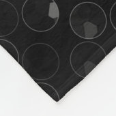 Fleece Blanket Black Crystal Bling Straat (Hoek)