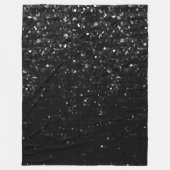Fleece Blanket Black Crystal Bling Straat (Voorkant)