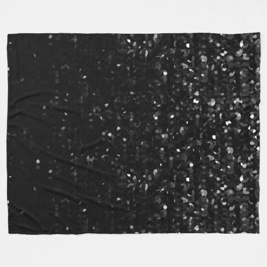 Fleece Blanket Black Crystal Bling Straat (Voorkant (Horizontaal))