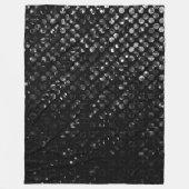 Fleece Blanket Black Crystal Bling Straat Deken (Voorkant)