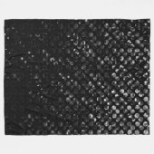 Fleece Blanket Black Crystal Bling Straat Deken (Voorkant (Horizontaal))
