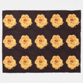 Fleece Blanket Capodimonte Roos Deken (Voorkant (Horizontaal))