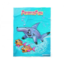 Fleece Blanket cartoon FriendFish gangers