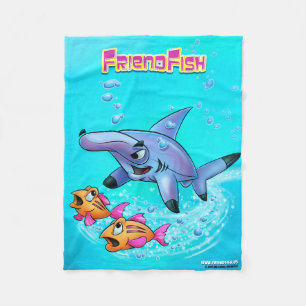 Fleece Blanket cartoon FriendFish gangers Deken