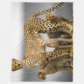 Fleece Blanket/Cheetah & Cubs (Voorkant)