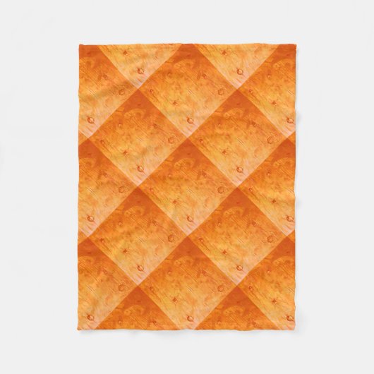 Fleece Blanket Chic Elegant Copper Toned Art Deken (Voorkant)