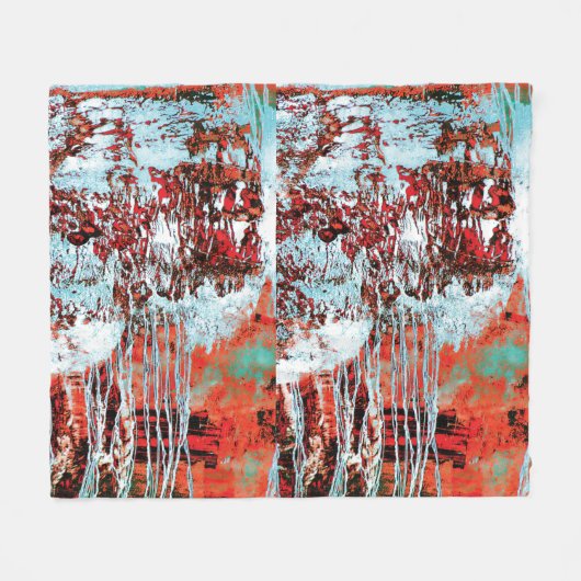 Fleece Blanket – Corrosion Pulse (Voorkant (Horizontaal))