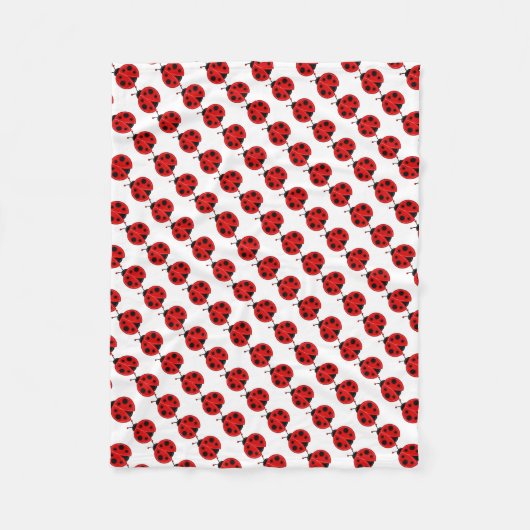 Fleece Blanket/Cute Ladybug (Voorkant)