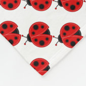 Fleece Blanket/Cute Ladybug Deken (Hoek)