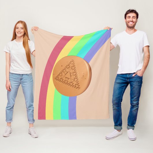 Fleece Blanket Dalgona Multiple Triangle Side Uitz (In situ)