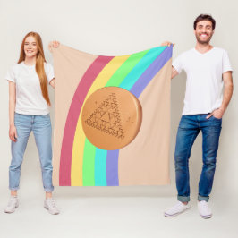 Fleece Blanket Dalgona Multiple Triangle Side Uitz Deken