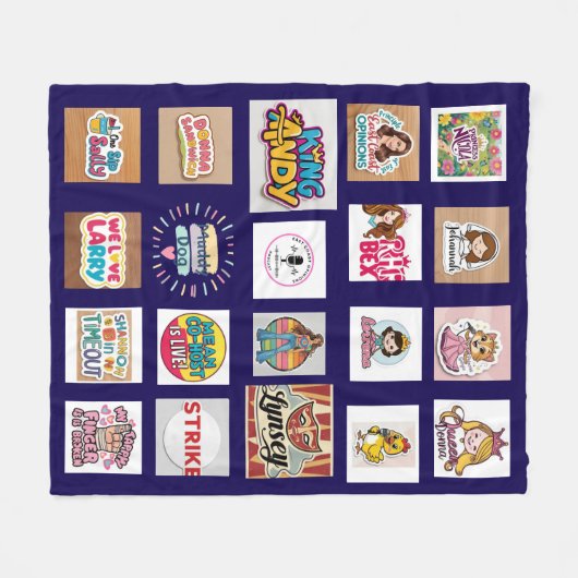 Fleece Blanket Deken (Voorkant (Horizontaal))