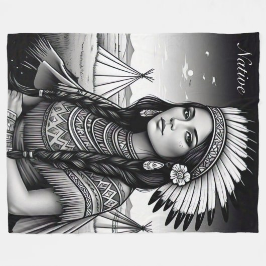 Fleece Blanket Deken (Voorkant (Horizontaal))