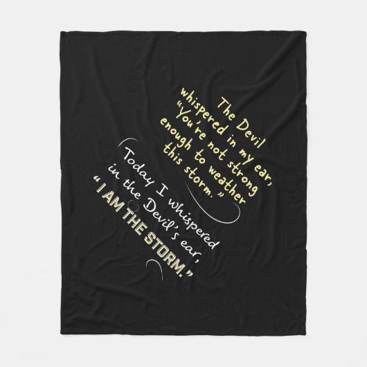 Fleece Blanket Devil gefluisterde Christelijke Vom Deken (Voorkant)