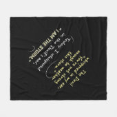 Fleece Blanket Devil gefluisterde Christelijke Vom Deken (Voorkant (Horizontaal))
