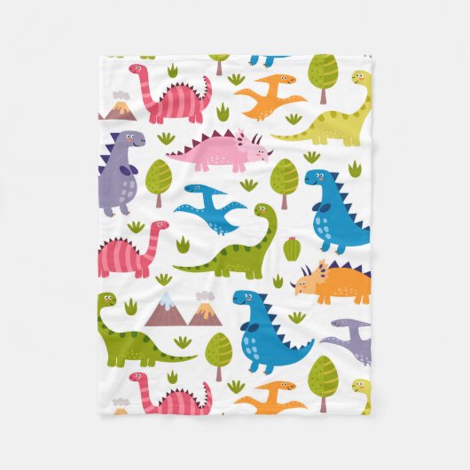 Fleece Blanket - Dino Party (Voorkant)