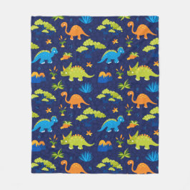 Fleece Blanket Dinosaurs Deken
