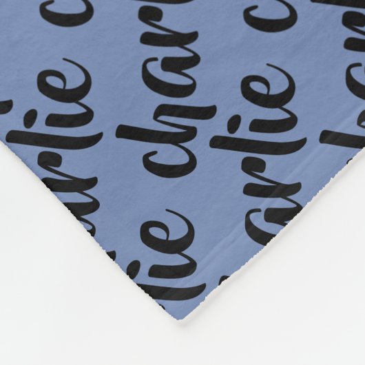 Fleece Blanket Duitse Shepherd Dog's Name (Hoek)