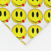 Fleece Blanket/Emoticons-Smiley-gezichten Deken (Hoek)