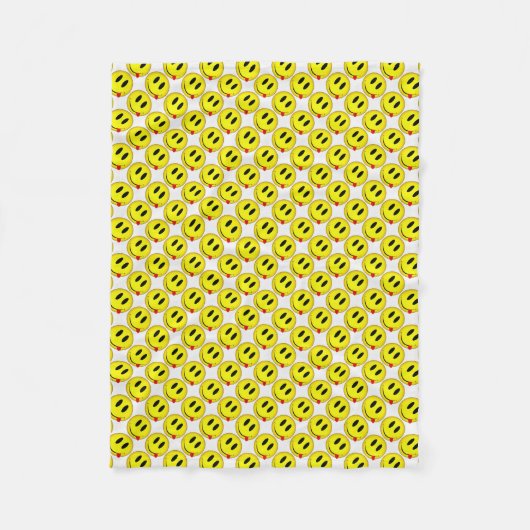 Fleece Blanket/Emoticons-Smiley-gezichten Deken (Voorkant)