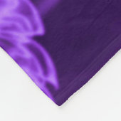 Fleece Blanket Fantasy Flowers Paarse Deken (Hoek)