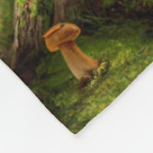 Fleece Blanket, fee en vriend wolf. Deken (Hoek)