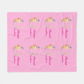 Fleece Blanket For Grandma With Name Deken (Voorkant (Horizontaal))