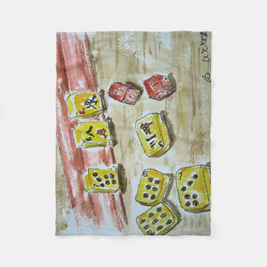 Fleece Blanket for the Mah Jongg Lover Deken (Voorkant)