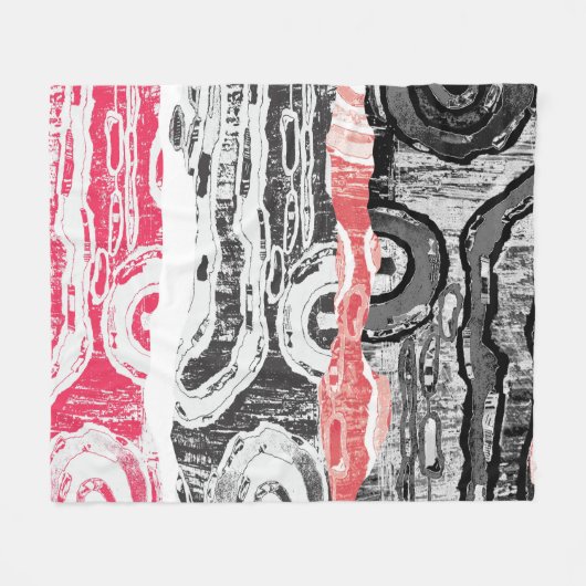 Fleece Blanket – Friction Lands Abstract Design Deken (Voorkant (Horizontaal))