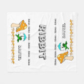 Fleece Blanket Frog Ribbit paddenstoel Deken (Voorkant (Horizontaal))