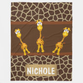 Fleece Blanket Giraffes (Voorkant)