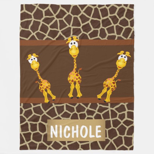 Fleece Blanket Giraffes (Voorkant)