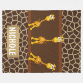 Fleece Blanket Giraffes (Voorkant (Horizontaal))