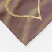 Fleece Blanket "Gold Burgundy Swirl" Foto Blanket (Hoek)
