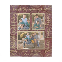 Fleece Blanket "Gold Burgundy Swirl" Foto Blanket