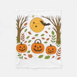 Fleece blanket Halloween Deken