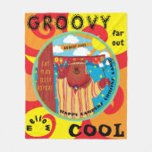 Fleece Blanket Happy Campe Groovy Beer personalise Deken (Voorkant)