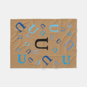 Fleece Blanket - Jumked Letters (Voorkant (Horizontaal))