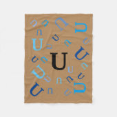 Fleece Blanket - Jumked Letters (Voorkant)