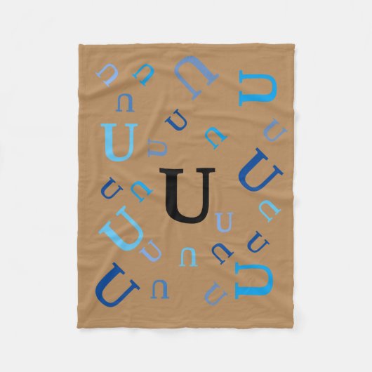 Fleece Blanket - Jumked Letters (Voorkant)