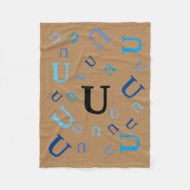 Fleece Blanket - Jumked Letters Deken