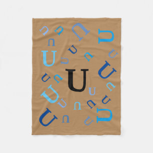 Fleece Blanket - Jumked Letters Deken