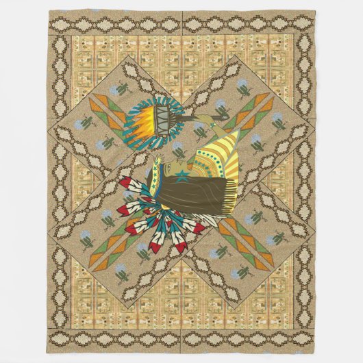 Fleece Blanket "Lady Liberty of the West" (Voorkant)