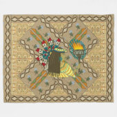 Fleece Blanket "Lady Liberty of the West" (Voorkant (Horizontaal))