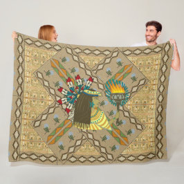 Fleece Blanket "Lady Liberty of the West" Deken