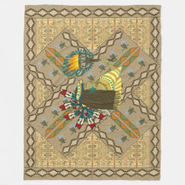 Fleece Blanket "Lady Liberty of the West" Deken