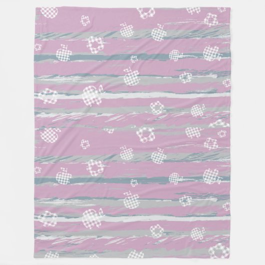 Fleece Blanket (Large 60" x 80") – Gingham Orchard Deken (Voorkant)