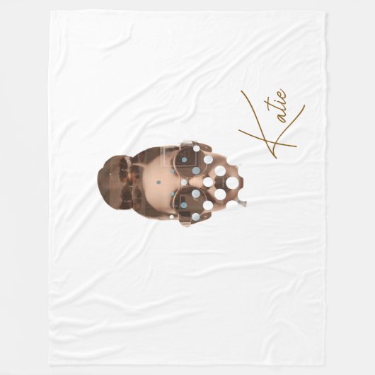 Fleece Blanket, Large 60" x 80" Katie Design (Voorkant)